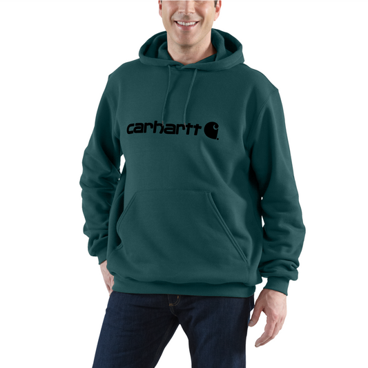 Carhartt Marquette Hooded Logo Sweatshirt - Green