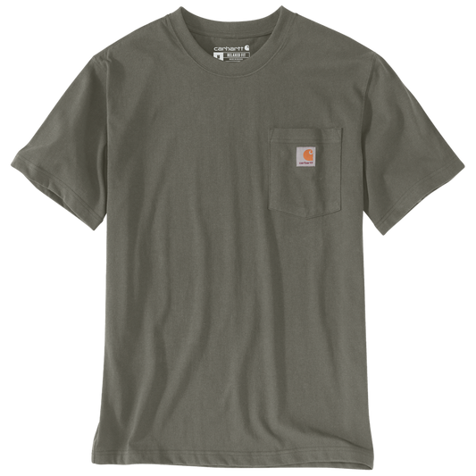Carhartt Men’s Relaxed Fit Pocket T-Shirt -Dusty Olive