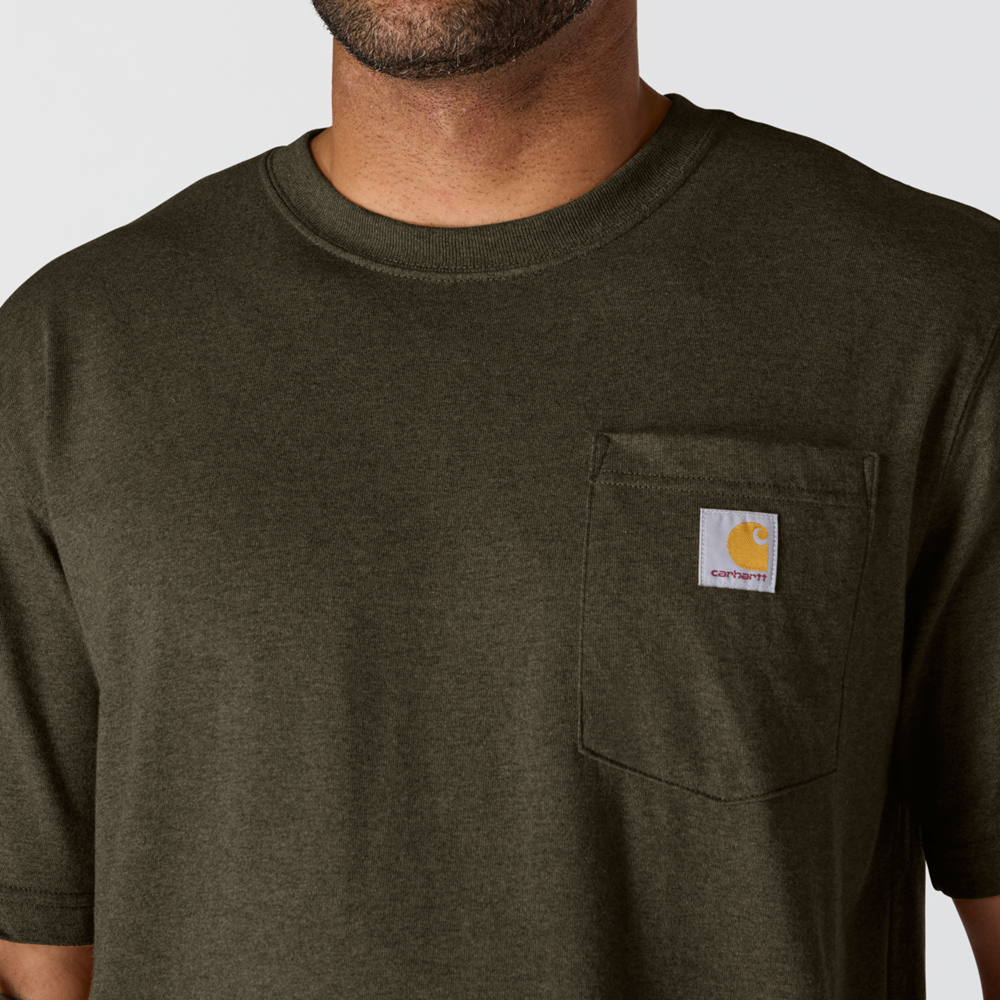 Carhartt Men’s Relaxed Fit Pocket T-Shirt - Burnished Logs Heather