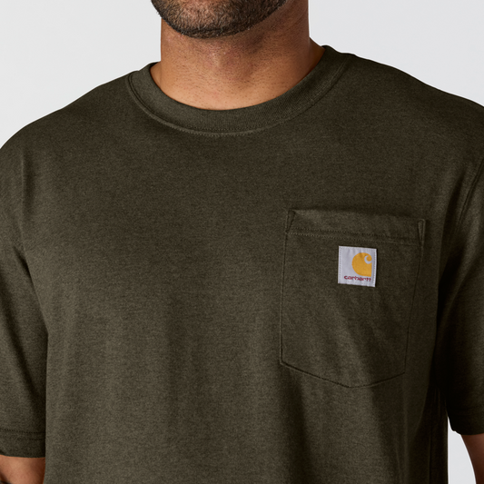 Carhartt Men’s Relaxed Fit Pocket T-Shirt - Burnished Logs Heather