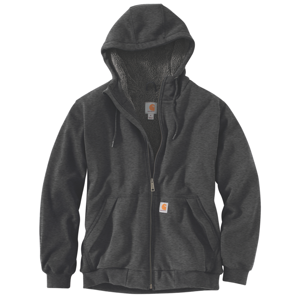 Carhartt Rain Defender™ Sherpa-Lined Zip Hoodie - GREY