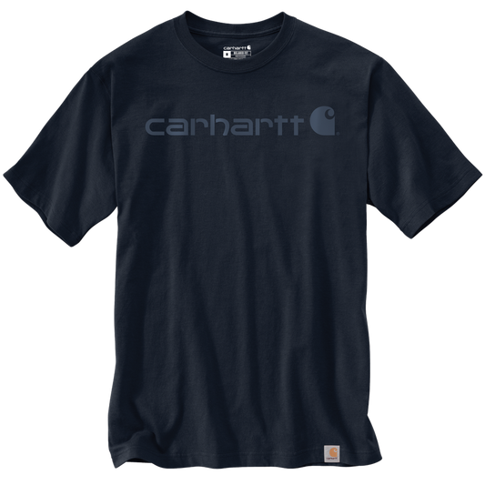 Carhartt Dearborn Relaxed Fit Logo T-Shirt - Blue/Blue Script