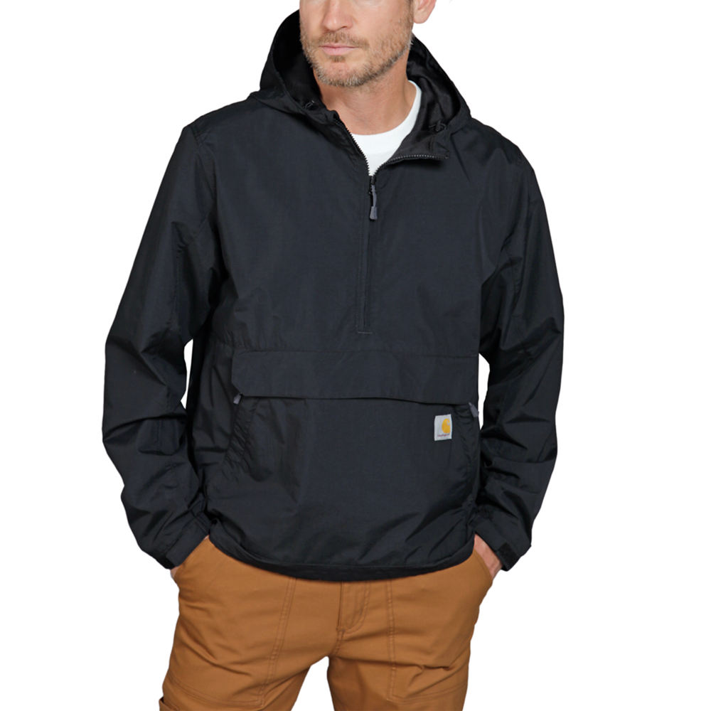 Carhartt MENS Loose Fit Packable Anorak 105749 - BLACK