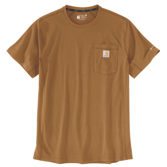 Carhartt FORCE® Relaxed Fit Midweight Short Sleeve Pocket T-Shirt 106652 - Brown