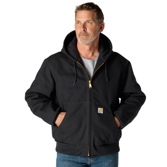 Carhartt Iconic J140 Firm Duck Active Jac 106673 | Model: 0J0140-M BLACK
