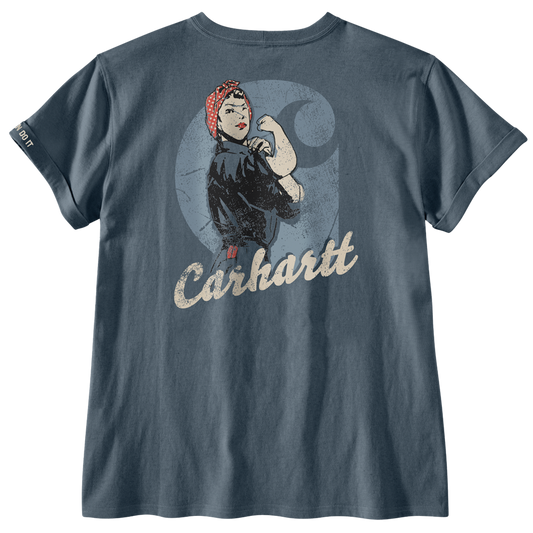 Carhartt Women’s Dearborn Loose Fit Rosie T-Shirt – 106903 - IRON BLUE