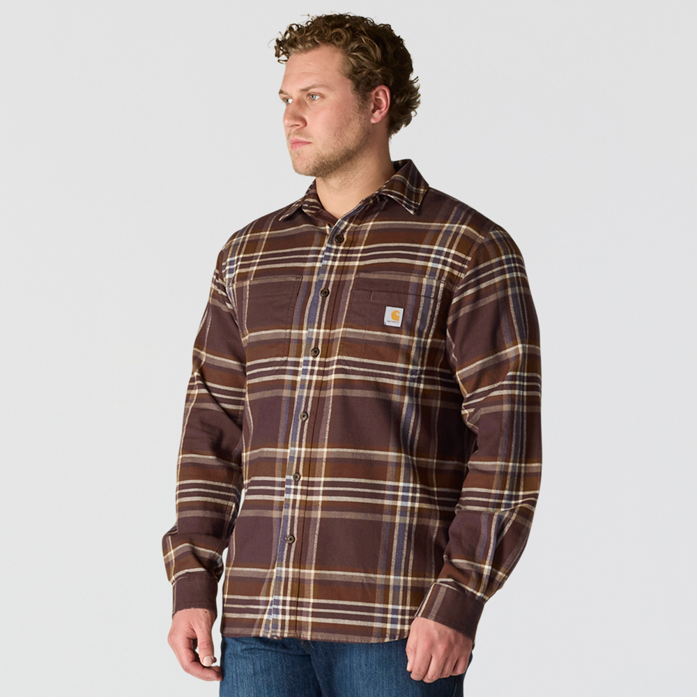 Carhartt Rugged Flex Plaid Shirt 107010 | Relaxed Fit Midweight Flannel
