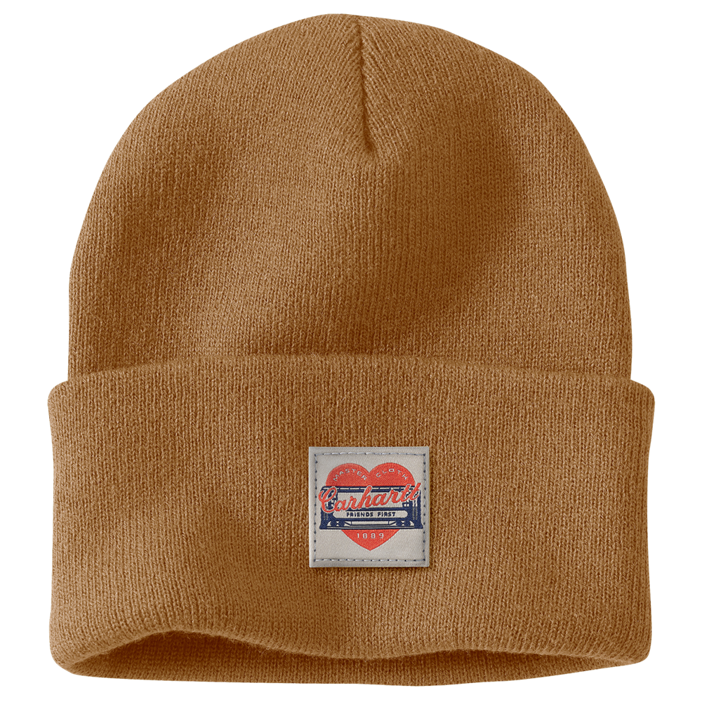 Carhartt Heart Patch Beanie – Brown