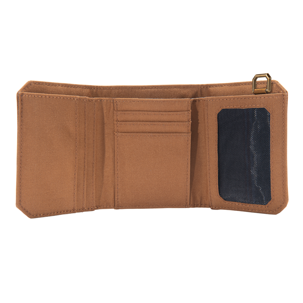 Carhartt Nylon Duck Trifold Wallet- brown