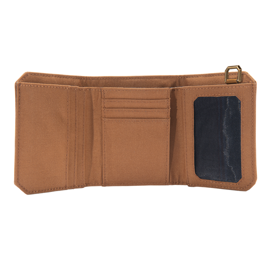 Carhartt Nylon Duck Trifold Wallet- brown