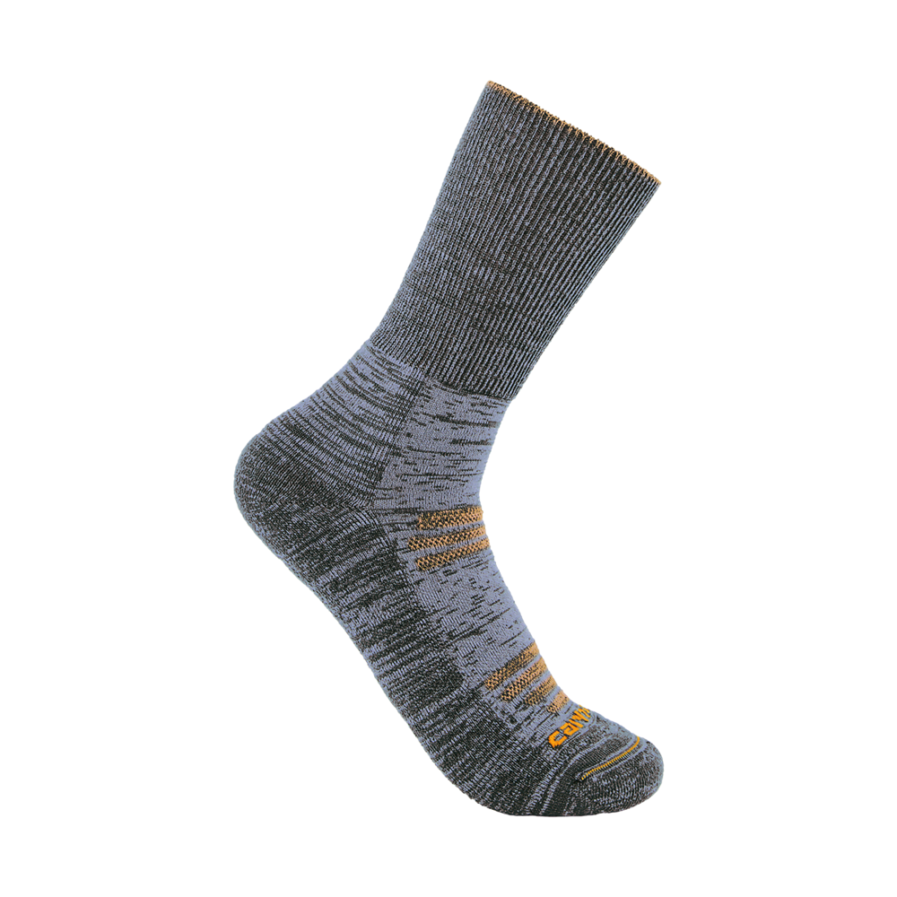 Carhartt Outdoor Twin Knit Midweight Crew Sock SC9550 - Gray - Men's