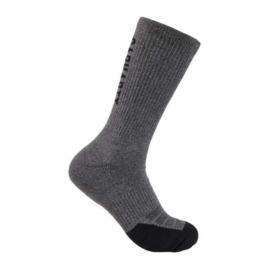 Carhartt FORCE® Midweight Logo Crew Socks – 3 Pack (SC9913M) - Gray - Men's