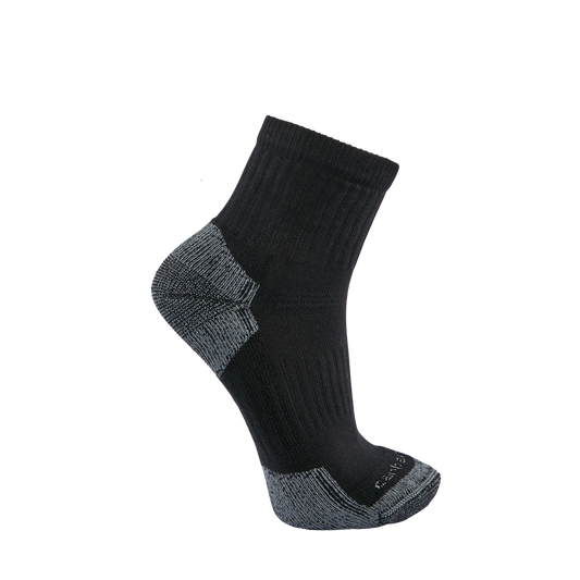 Carhartt FORCE Midweight Cotton Blend Quarter Sock 3 Pack Black - Men's – SQ6103M