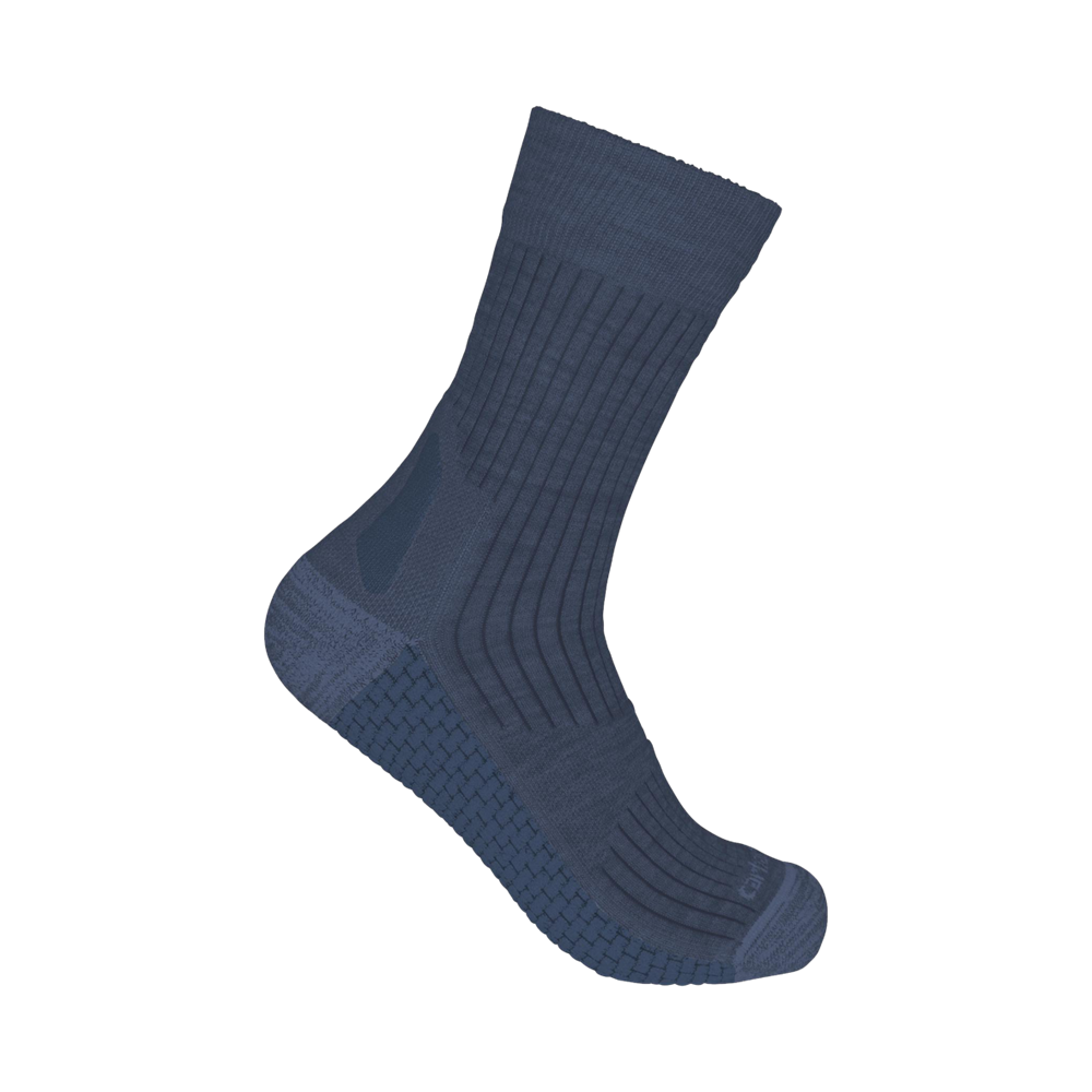 Carhartt Outdoor FORCE™ Women’s Grid Midweight Short Crew Socks - Blue – Merino Wool Blend (SS9260-W)