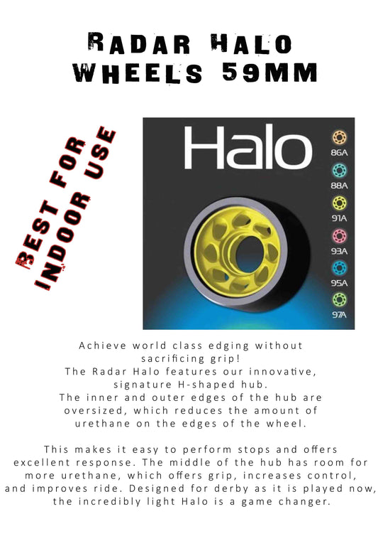 Radar Halo Wheels – 59mm - BLUE - X4