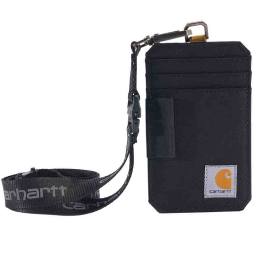 Carhartt Nylon Duck ID and Lanyard - BLACK