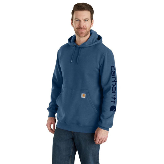 Carhartt MIDWEIGHT HOODED LOGO Sweatshirt - OCEAN BLUE