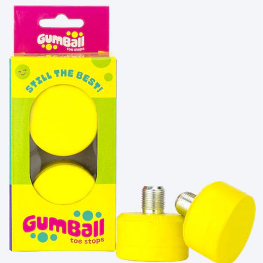 Gumball Toe Stops (Pair of 2) Lemon - Short Stem