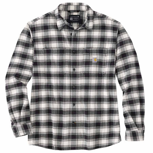 Carhartt Relaxed Fit Stretch Flannel Shirt Midweight - MALT Checkered