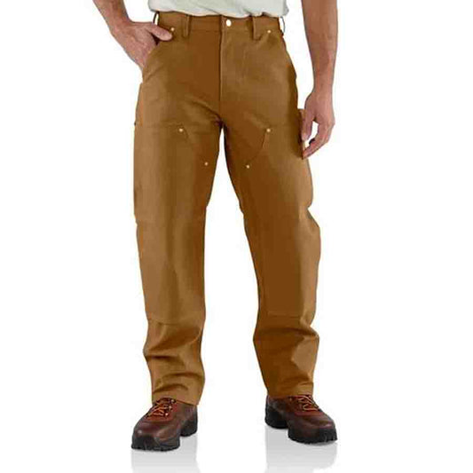 Carhartt B01 LOOSE FIT FIRM DUCK DOUBLE-FRONT UTILITY WORK PANT - BROWN