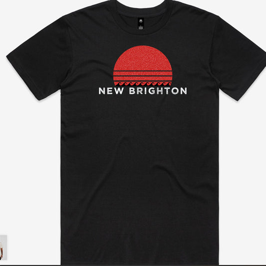 Men's custom tee - New Brighton Sun 1 - BLACK