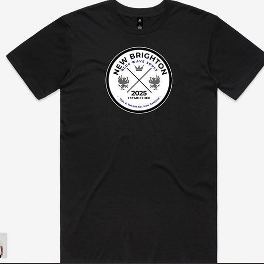 Men's custom tee - New Brighton Coin - BLACK