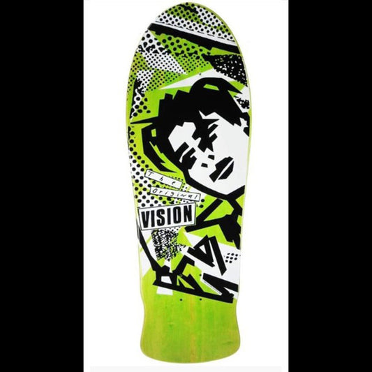 Vision Mark Gonzales Original Concave REISSUE Deck 10″ X 30″ Lime Stain