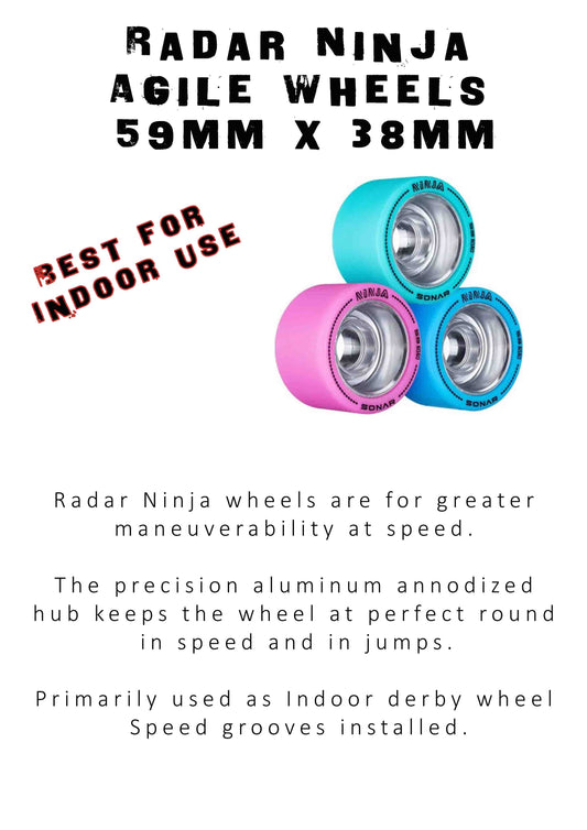 Radar Ninja Agile Wheels  88A - TEAL - X4