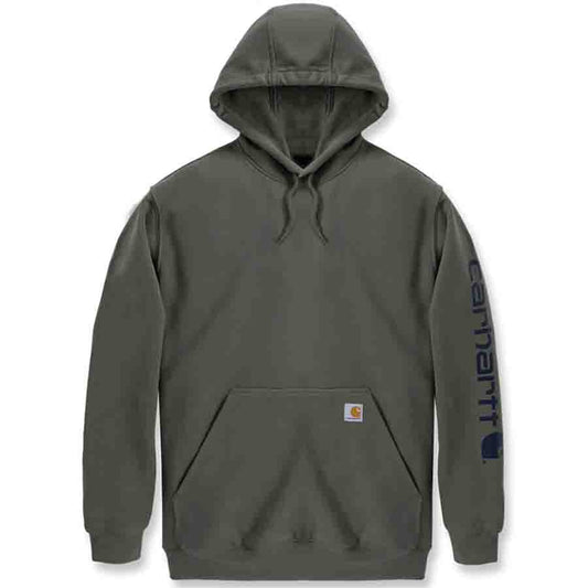 Carhartt MIDWEIGHT HOODED LOGO Sweatshirt - DUSTY OLIVE