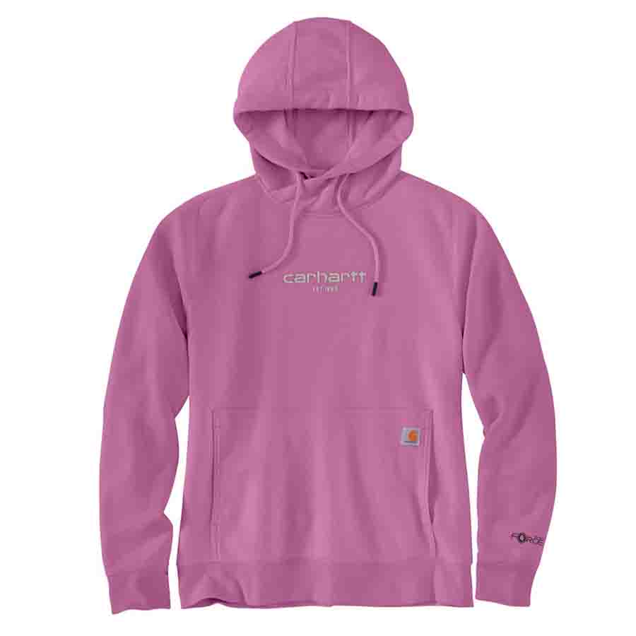 Carhartt WOMENS FORCE® Relaxed fit Lightweight Graphic Hooded Sweatshirt - THISTLE