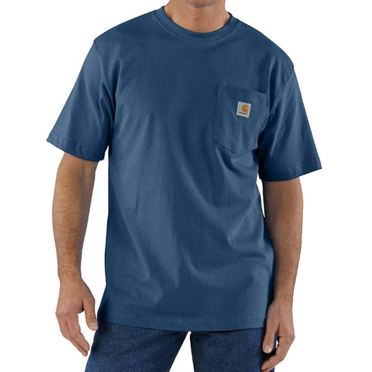 Carhartt Men’s Relaxed Fit Pocket T-Shirt - DEEP OCEAN BLUE