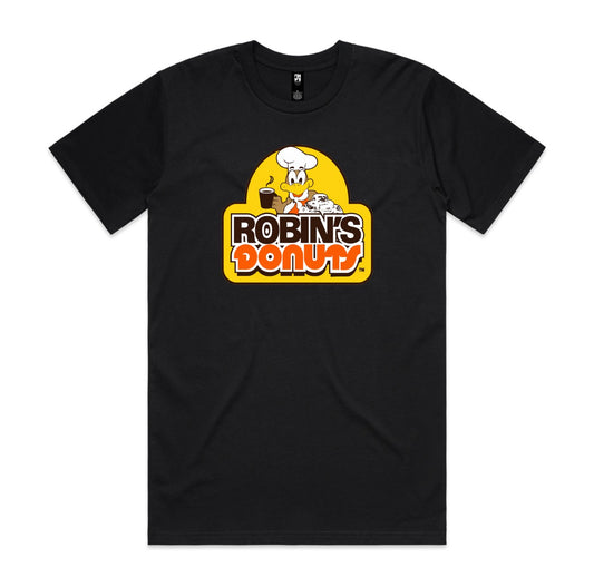Robin's Donuts  - WOMEN'S  Black tee