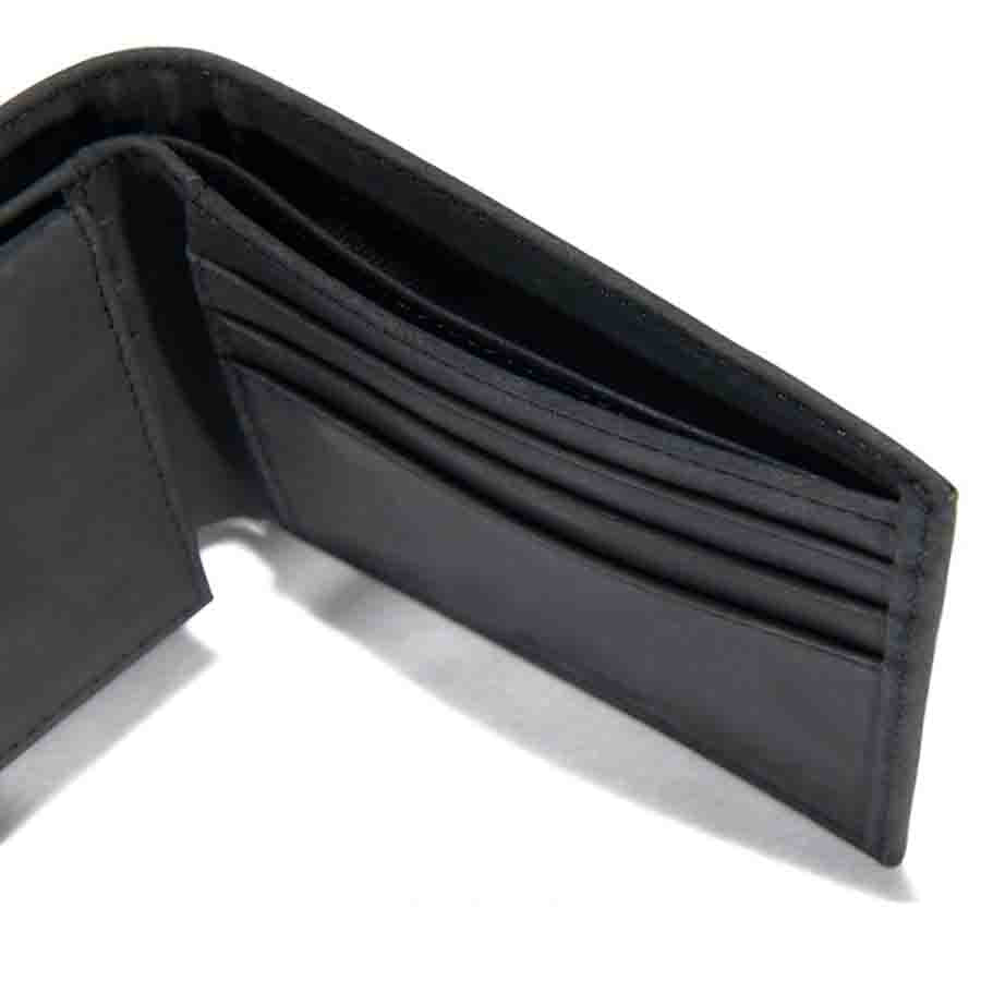 Carhartt SADDLE LEATHER Bifold wallet - BLACK