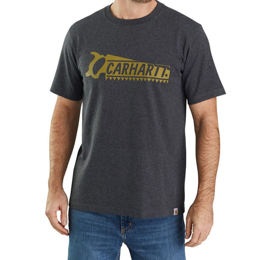 Carhartt Men’s Short-Sleeve Saw Graphic T-Shirt - GREY