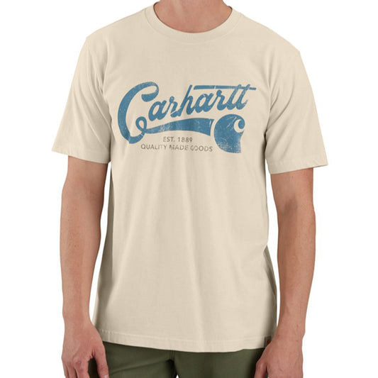 Carhartt Men’s Vintage-Inspired Graphic Tee - OAT MILK