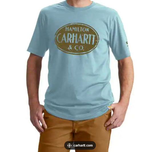 Carhartt Men’s Hamilton Graphic Tee – Archive Edition - BLUE