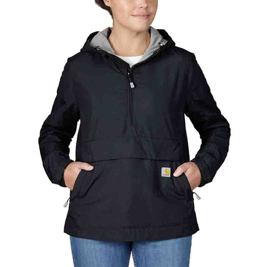 Carhartt Women's Loose Fit Packable Anorak - BLACK