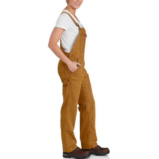 Carhartt Women's CRAWFORD Double Front Bib Overall - BROWN