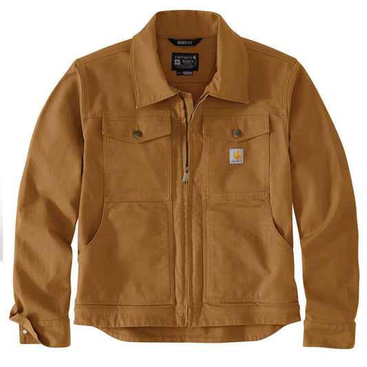 Carhartt Men's Rugged Flex Relaxed fit DUCK Jacket - BROWN