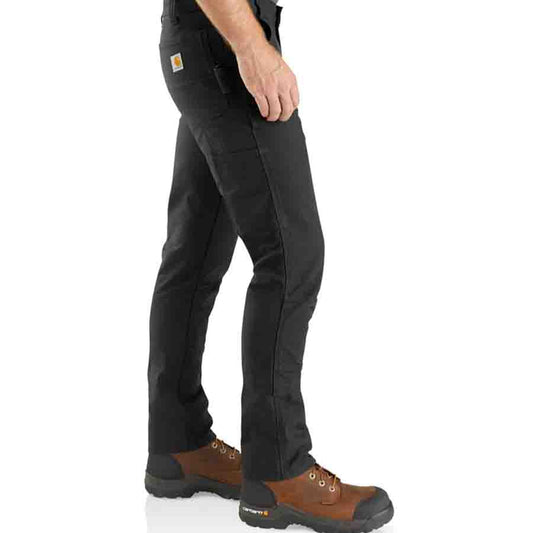 Carhartt DOUBLE FRONT Slim fit stretch pants - BLACK
